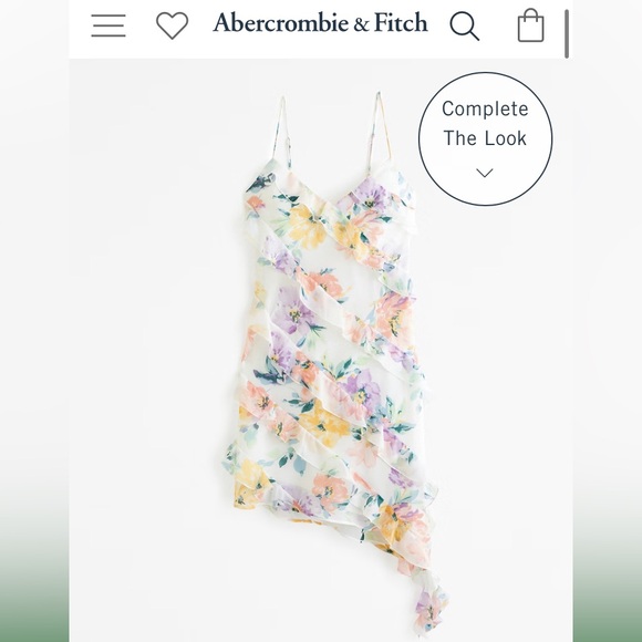 Abercrombie & Fitch Dresses & Skirts - Abercrombie & Fitch All-Over Ruffle Mini Dress White Floral